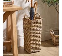 Dibor Traditional Natural Medium Rattan Umbrella Stand Basket H55 X W25Cm