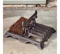Dibor Traditional Ornate Cast Iron Outdoor Garden Boot Brush Scraper in Brown | Size: Medium Dibor Brown Medium