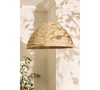Dibor Traditional Seagrass Plaid Dome Easy Fit Decor Ceiling Shade H30xD57cm in Beige Dibor Beige