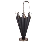 Dibor Traditional Small Black And Gold Umbrella Holder Stand