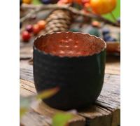 Dibor Traditional Small Copper & Black Tealight Holder Christmas Candle Holder