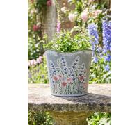 Dibor Traditional Spring Outdoor Garden Large Wave Wildflower Planter in Grey | Size: Medium Dibor Grey M