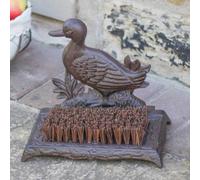 Dibor Traditional Style Cast Iron Outdoor Garden Duck Boot Brush