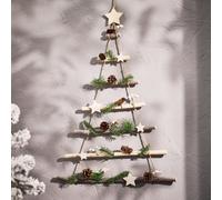 Dibor Christmas Hanging Shooting Star Tree Ladder 70cm in White Dibor White