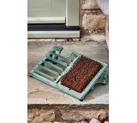 Dibor Traditional Style Fern Green Outdoor Garden Brush Boot Scraper | Size: Medium Dibor Green Medium