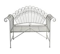 Dibor Traditional Style Grey Iron Indoor Hallway Bench