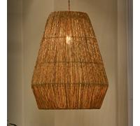 Dibor Traditional Style Jute Pendant Easy Fit Ceiling Light Shade H46 x D30cm in Natural Dibor Natural