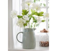 Dibor Traditional Style Large Rustic Home Decor Indoor Flowers Jug in Blue Dibor Blue