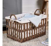 Dibor Traditional Style Medium Malmo Openwork Laundry Storage Basket