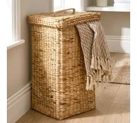 Dibor Traditional Style Natural Water Hyacinth Laundry Basket H56 x W31cm | Size: Large Dibor Natural Large