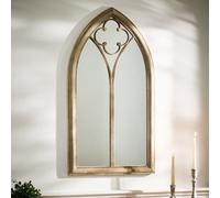 Dibor Traditional Style Pointed Arch Mirror Decorative Wall Mirror Window Mirror H105Cm X W56Cm