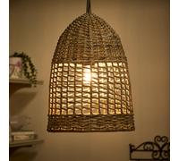 Dibor Traditional Style Small Wicker Pendant Ceiling Light Shade