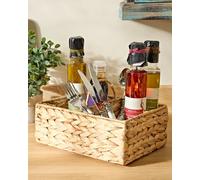 Dibor Traditional Style Water Hyacinth Kitchen Storage Utility Basket in Natural | Size: Medium Dibor Natural M