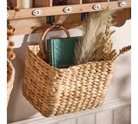 Dibor Traditional Water Hyacinth Magazine Storage Basket H30 X W20
