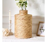 Dibor Traditional Water Hyacinth Stem Home Decor Flower Vase in Natural | Size: Medium Dibor Natural Medium