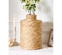 Dibor Traditional Water Hyacinth Stem Home Decor Flower Vase in Natural | Size: Medium Dibor Natural Medium