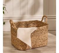Dibor Traditional Woven Large Storage Basket With Handles H30 X L33 X W28Cm