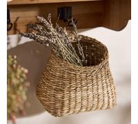 Dibor Traditional Woven Sack Shaped Indoor Storage Basket in Natural Dibor Natural