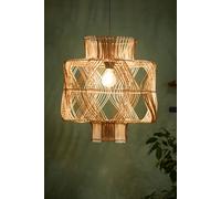Dibor Two-Tone Woven Natural Home Décor Ceiling Light Shade H44 x D40cm Dibor Natural