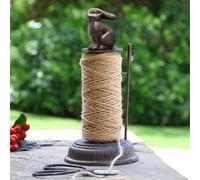 Dibor Vintage Antique Brown Rabbit String Twine Dispenser