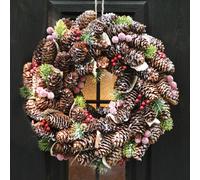 Dibor Vintage Berries Festive Decor Autumn-Winter Front Door Wreath Christmas Wreath 36Cm