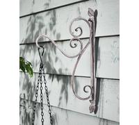 Dibor Vintage Large Ornate Scrolled Garden Wall Bracket Hanging Basket Bracket in Grey | Size: 1 Pack Dibor Grey 1 Pack
