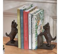 Dibor Vintage Style Antique Pair Of Westie Cast Iron Bookends