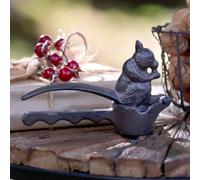 Dibor Vintage Style Antique Squirrel Cast Iron Brown Nutcracker Gift Idea