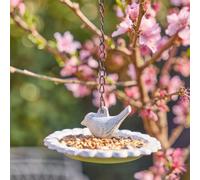 Dibor Vintage Style Cast Iron Hanging Flower Garden Bird Feeder