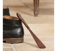 Dibor Vintage Style Cast Iron Shoe Horn Antique Brown Shoe Horn With Ornate Scrolled Finish Handle