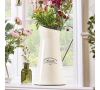 Dibor Vintage Style Cream Pitcher Jug Table Decoration Flower Vase