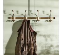 Dibor Vintage Style Duke Long Antique Brass Metal Coat Holder Wall Hooks in Gold | Size: 800mm Dibor Gold 800mm