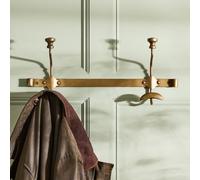 Dibor Vintage Style Duke Short Antique Brass Metal Coat Holder Wall Hooks in Gold | Size: Small Dibor Gold S