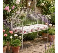 Dibor Vintage Style Grey Iron Outdoor Garden Furniture Bench | Size: Large Dibor Grey Large