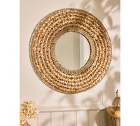 Dibor Vintage Style Lakelyn Water Hyacinth Wall Mirror Dia 65cm in Natural Dibor Natural