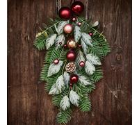 Dibor Waverley Red Bauble Swag Christmas Decoration