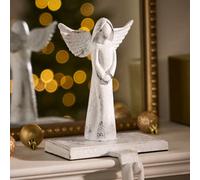 Dibor White Angel Decorative Stocking Hook Fireplace Stocking Holder Christmas Stocking Holder