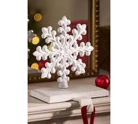 Dibor White Snowflake Stocking Hook for Fireplace Christmas Stocking Holder | Size: 1 Pack Dibor White 1 Pack