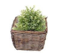 Dibor Willow Wicker Planters Watertight Lined Indoor Rattan Planters with Carrying Handles Rustic Style Plant Basket Spring Summer Fathers Day Gardening Gift (S)