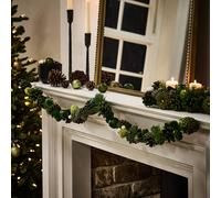 Dibor Woodland Green Xmas Table Decor Christmas Garland 1.2m | Size: Large Dibor Multicolor Large