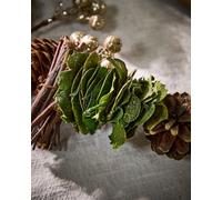 Dibor Woodland Walk Natural Finish Christmas Garland On 1.2M Jute Rope With Pinecones And Berries - 120Cm