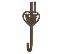 Dibor Wreath Hanger Hook Rustic Country Stag Cast Iron Metal Door Hanging Hook Bracket