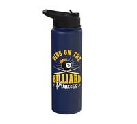 Dibs On The Billiard Princess Snooker Players Pool Billiards Stainless Steel Insulated Water Bottle