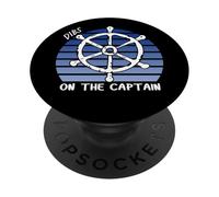 Dibs On The Captain, Funny Captain Shirt, Hot Boat Captain PopSockets Adhesive PopGrip