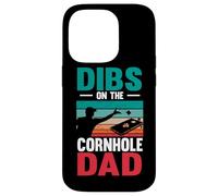 Dibs On The Cornhole Dad Bean Bag Toss Game Cornhole Player Case for iPhone 14 Pro