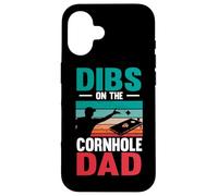 Dibs On The Cornhole Dad Bean Bag Toss Game Cornhole Player Case for iPhone 16