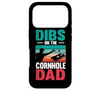 Dibs On The Cornhole Dad Bean Bag Toss Game Cornhole Player Case for iPhone 17 Pro