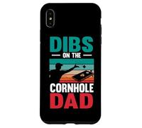 Dibs On The Cornhole Dad Bean Bag Toss Game Cornhole Player Case for iPhone XS Max