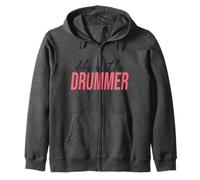 Dibs On The Drummer, Drummer Wife Zip Hoodie