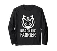 Dibs On The Farrier Horseshoe Hoof Trimmer Humor Long Sleeve T-Shirt